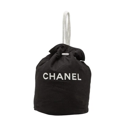 CHANEL Novedad Logo Estampado Piscina Bolso de Hombro Bolso con Cordón Mujer【Usado】 Foto 1 de 4