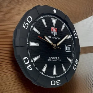 TAG Heuer Aquaracer Calibre 5–inspired 3D printed wall clock - Picture 1 of 5