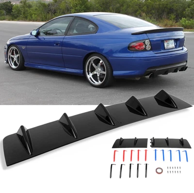 Alerón difusor de parachoques trasero para Pontiac GTO 2004-2006 5 aletas de tiburón moldura brillante  Foto 1 de 4
