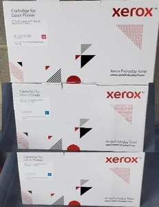Zestaw 3 uszczelnionych tonerów Xerox kompatybilnych z HP 410X M452 MFP M377 MFP M477 Cyn Mag - Zdjęcie 1 z 2