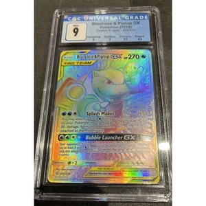 Blastoise & Piplup GX - 253/236 - CGC 9 NM/Mint+ - Cosmic Eclipse! - Picture 1 of 2