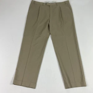 Canali Hose Herren 58 hellbraun Anzughose Plissee Bündchen Made in Italy maßgeschneidert - Bild 1 von 12