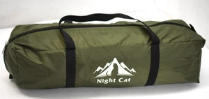Night Cat Backpacking Tent 2 Person Fast Setup Hiking Camp Tent Green w/ Bag - Picture 1 of 7