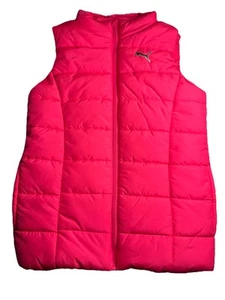 Puffer Vest Medium Girl Medium Youth 10/12 Hot Pink Puff Quilted Style# 1333175 - Picture 1 of 4