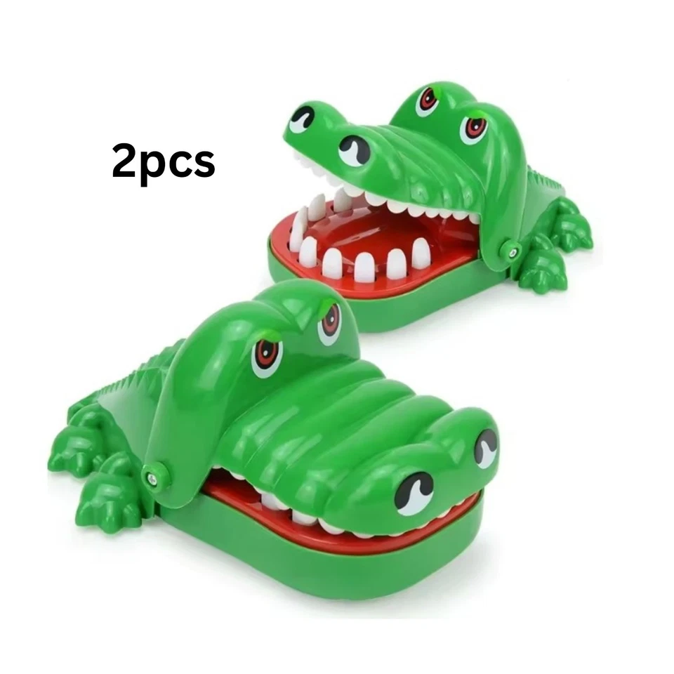 MARKENLOS 2 pcs Krokodil Spiel Croco Doc Spiel Spielzeug Krokodil Zähne, Geschicklichkeit