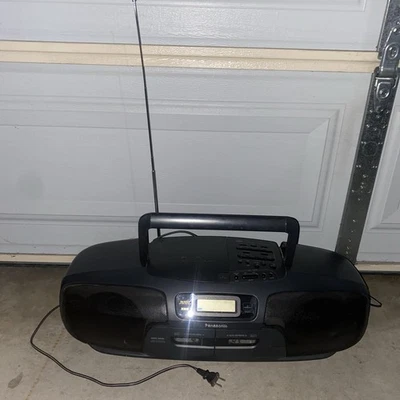 Panasonic RX-DT501 Boombox Portable AM/FM CD Dual Cassette Stereo System - WORKS - Image 1 of 4