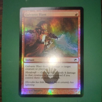 Galvanic Blast Foil Mirrodin Signed MTG Magic TCG Rare - Image 1 of 4