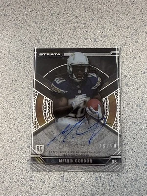 2015 Topps Strata Melvin Gordon Rookie Auto Black /50 - Image 1 of 3