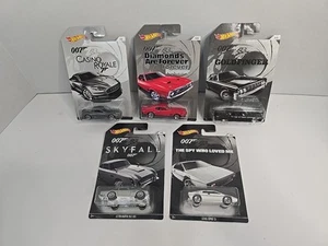 HOT WHEELS 2014 JAMES BOND 007 SERIES COMPLETE SET OF 5 CARS - Picture 1 of 11