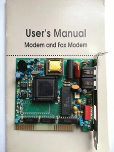 Logicode Quicktel 9624LH-S internes ISA Modem V.42 Tauchschalter Bedienungsanleitung  - Bild 1 von 7
