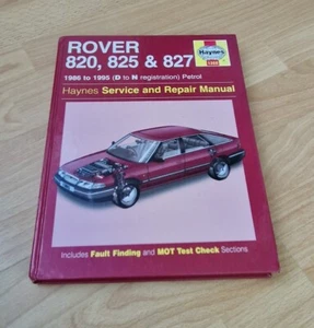 Haynes - Service & Repair Manual - Rover 820,825 & 827 - 1986 to 1995 Petrol - Picture 1 of 5