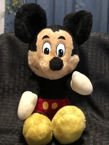 Vintage Walt Disney Mickey Mouse 9” Plush Doll 70's or 80's - Picture 1 of 9