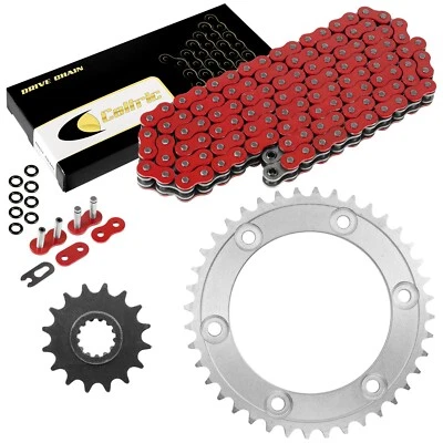 Red O-Ring Drive Chain & Sprockets Kit for Honda RVT1000R Rc51 2000-2006 - Image 1 of 4