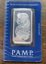 Pamp Swiss or LADY FORTUNA  .999 SILVER BAR 1 OZ. IN ASSAY
