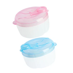2 Pcs Rotating Milk Powder Box Baby Travel Container Cow Formula - Picture 1 of 12