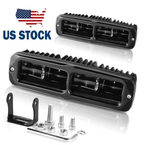 2X 6inch Single Row LED Work Light Bar Pods Spot Driving Fog Lamp Offroad Truck - Picture 1 of 11