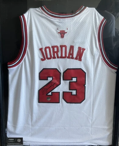 Michael Jordan Signed Jersey Cover