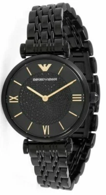 Reloj de cuarzo analógico para mujer Emporio Armani Gianni negro 32 mm cristal AR11245 Foto 1 de 4
