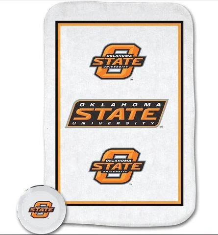 OKLAHOMA STATE COWBOYS NCAA LIC. Football 17 inch tailgate towels set of 2 Cover