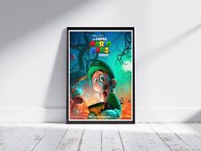 The Super Mario Bros. Movie Poster Luigi - Kids Home Bedroom Print A5 A4 A3 #229