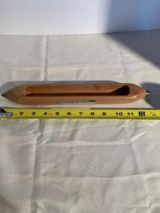 Vintage MOHAWK COMMERCIAL CARPETS wood boat shuttle Advertising Made in USA - Picture 1 of 5