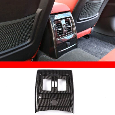 Marco de salida de ventilación de aire trasero de fibra de carbono ABS apto para BMW Serie 3 4 3GT F30 Foto 1 de 4