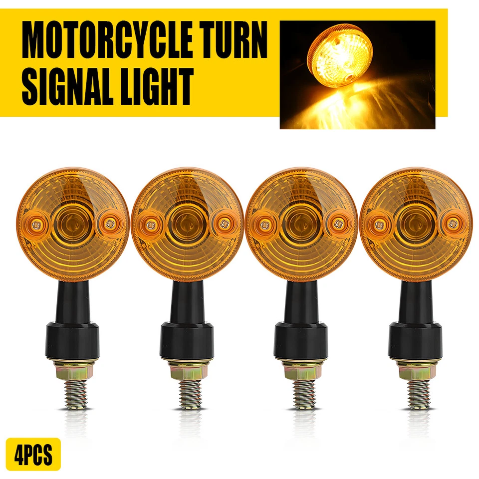 4X Luces intermitentes de señal de giro para motocicleta Honda Shadow Aero 750 Foto 1 de 4
