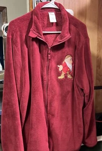 Disney Store Grumpy Schneewittchen & 7 Zwerge Fleecejacke XL weinrot Unisex gut - Bild 1 von 6