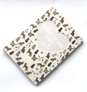 A6 Cats Notebook Lined Journal Memo Book ‘A House Is Not A Home…’ New Notes - Picture 1 of 1