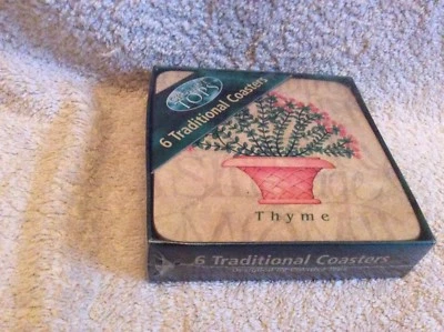 Juego tradicional de 6 piezas de posavasadas con respaldo de corcho Creative Tops. Foto 1 de 3