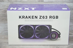 NZXT Kraken Z63 RGB 280mm Liquid Cooler with LCD Display-White --WHITE - Afbeelding 1 van 8