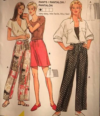 NEW/VINTAGE 2003 'BURDA' VERY LOOSE PANT PATTERN 3483 8-16 - Image 1 of 2