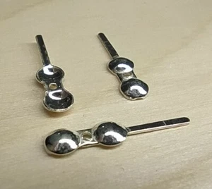 925er Sterling Silber - Klappkapseln. Quetschkalotte. 17x4mm. 5 Stück - Picture 1 of 2