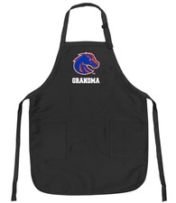 Boise State Grandma Apron BOISE STATE Grandmother APRONS -ADJ NECK & POCKETS!