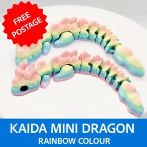 Mini Kaida Baby Dragon. Articulated 3D Printed. Sensory Relief. 6 inch long. - Picture 1 of 3