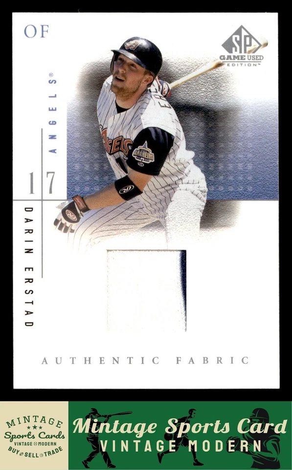2001 SP Game Used Edition - Darin Erstad - "Game Used Jersey" #DE Angels - Image 1 of 2