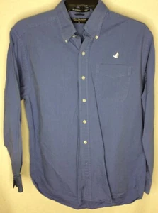 Devon & Jones Mens Shirt Size M Oxford Cotton Long Sleeve Button Down Blue #1869 - Picture 1 of 11