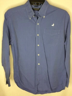 Devon & Jones Mens Shirt Size M Oxford Cotton Long Sleeve Button Down Blue #1869 - Image 1 of 4