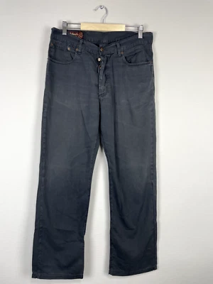 Pantalones para hombre Marlboro Classics azul recto todo algodón talla W34 L34 Foto 1 de 4