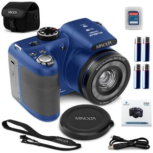Minolta ProShot 20MP Camera – 26x Optical Zoom Lens 1080p HD Video WiFi 3-inc... - Picture 1 of 6