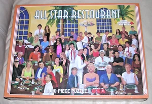 NEW 2009 HTF All Star Restaurant Madonna Elvis Oprah Jay Leno 1000 Pc Puzzle - Picture 1 of 9