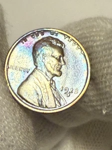 1928-S Lincoln Wheat Cent - Scarce Almost Unc / Uncirculated Semi-key Toned - Bild 1 von 2
