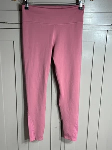 Nike Fitness Leggings One Mid Rise 7/8 Dri Fit | Ladies | Pink/Black | Medium - Picture 1 of 8