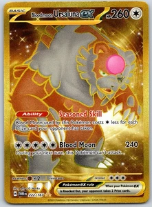 Bloodmoon Ursaluna ex 222/167 Sv06: Twilight Masquerade - Hyper Rare NM Holo - Picture 1 of 2
