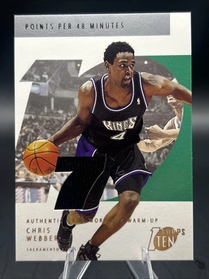 2002-03 TOPPS CHRIS WEBBER TOPPS TEN   /1500 KINGS MICHIGAN FAB 5 - Image 1 of 4
