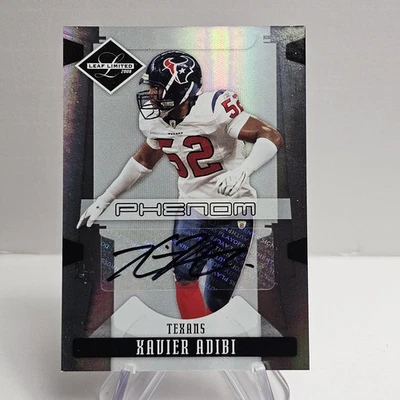 2008 Leaf Limited #299 Xavier Adibi RC Auto SN /299 Texans - Image 1 of 2