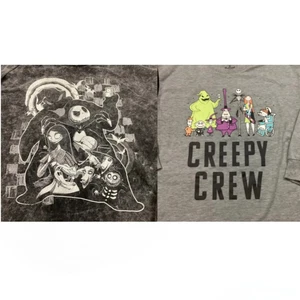 Disney Nightmare Before Christmas Longsleeve - Damen Large - grau & schwarz - Grafik - Bild 1 von 22