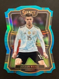 2017-18 Panini Select Light Blue Prizm Die-Cut Julian Weigl ed/249 DEUTSCHLAND - Bild 1 von 2