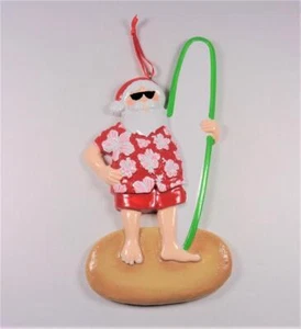 NAUTICA HAWAIANA SURF BABBO NATALE IN PARADISO ALBERO DI NATALE ORNAMENTO VACANZE - Foto 1 di 3