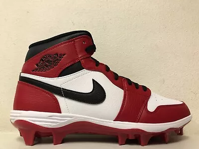 Nike Air Jordan 1 Mid TD White Black Gym Red FJ6805-106 Men's Size 10 - Image 1 of 4